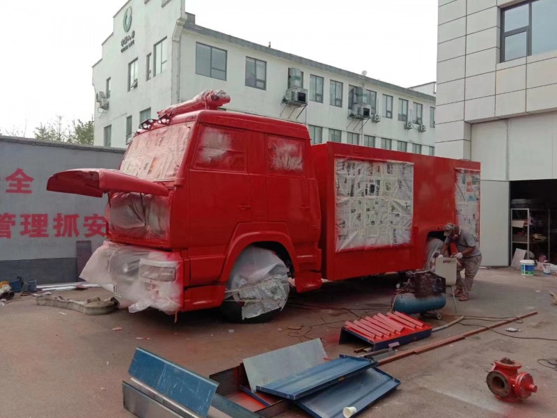 我公司給本地消防大隊改裝消防上裝系統1